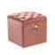 Velvet Ottoman Chair with Buttons,big ring side in Solid Wood Frame with stud HL-7031