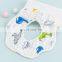 100% Cotton Super Absorbent Baby Flower  Shape Drool Bibs 360 Bibs for Boys Girls Newborn Infant for Drooling and Teething