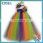 Fashion baby girl's rainbow designs tutu dress Cute children party tutu dress with a matching headband can customized