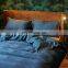 RAWHOUSE nordic solid color hotel 60s bedding set luxury cotton 100% printing comforter bed sheet bedding set