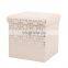 RTS Printing pattern folding stool for children storage ottoman in bedroom