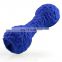 The new bite-resistant pet molar teeth dumbbell leakage dog toy chew rubber