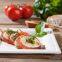 Square Disposable Tableware, Compostable and Biodegradable Sugarcane Bagasse Eco-Friendly Dinnerware plates for Party, Camping, Picnic