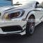 6PCS/set Carbon Front Air Vent Cover Fins For Mercedes Benz W176 A45 AMG A200 A250 Sport 13UP