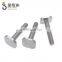 stainless steel machine thread square head nonstandard custom screws