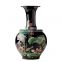 black Chinese Porcelain Art Antique Hand Painted glazed Vase