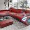 Modern living room furniture led lighting sectional sofas l shape corner sofa bed