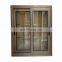 Champagne color aluminum windows double glazed windows