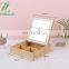 2021 Touch Sensor Custom Battery Lighted Makeup Led Mirror With Bamboo