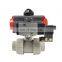 2 inch Air Compressor Spring Return Double Union Corrosion Resistant Pneumatic Actuator PP Ball Valve