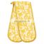 2022 latest design 100% Cotton Printed kitchen Heat Long Oven Mitt Glove Double