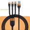 High quality usb cable 3 in 1 multi fast charging data cable 3-in-1 android phone charger 3 in one data cable for Mobile phone