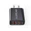 QC 3.0 USB Charger Mobile Phone EU US Quick Charger 3 Ports+USB Charger For iphone 11 12 13