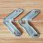 Galvanized Steel Duct Flange Corner Metal Stamping for HVAC System & Parts