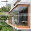 Aluminium Glass Corner Window Design / L Shaped Window / Corner Butt Joint Ballistic Bullet-proof Glass Window