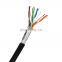 Customized Conductor Color 300M 305M 500M 4 Pairs PVC Jacket Cat5 Cat5e FTP Network Cable Indoor
