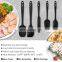 Food Grade Silicone Rubber Spatula Set Kitchen Utensils for Baking,Cooking and Mixing High Heat Resistant Non Stick Dishwasher