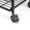3 Tier Rolling Utility Cart with Wheels Multifunctional Metal Storage Cart Organizer Adjustable Trolley Cart with Handle