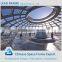Light prefabricated steel structure space frame BS stained glass dome