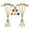 Original Croquet Game Set Wooden Mallet Game for Adults and Kids