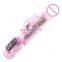 2019 cheap factory price soft transparent silicone female vibrator, turning vibrator,waterproof vibrator