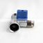 1/2x1/2x3/8 inch Brass Lead-free Three-Way Ball Valve with Quick Connect and Adjustable Nut