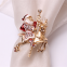 Delicate Letter Merry Christmas Table Decors for Holiday Wedding Banquet Birthday Diamonds Napkin Ring