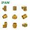 IFAN 3/8''-2'' high quality factory price CW617 brass fittings brass reducing coupling brass plumbing fittings