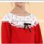 Children dress in the Virgin Spring lace cotton two set Korean girls skirt suit