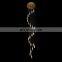 Modern large ceiling round luxury natural stone rocks quartz crystal chandelier