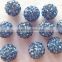 Yiwu Factory price Jewelry design crystal rhinestones paved clay beads, colorful high quality shamballa beads