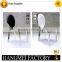 Modern black stainless steel oval back dining chair HM-S83                        
                                                Quality Choice