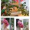 Pink Carnation Rose Crochet Flower Bouquet Blanket