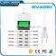 EU US UK 10 USB Port travel Home Wall Charger Adaptor with Screen Display AC To USB power socket Station For ALL phone tablet