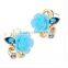 2015 high quality fashion crystal stud Earrings for women girl party wedding earring Factory Price