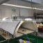 Curved sign silver led strips backlit advertising led light box