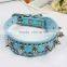 Factory direct creative new rivet collar premium pet supplies high quality leather dog collar