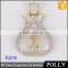 High quality 100% 925 sterling silver wing pendant necklace with zircon