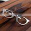Fashion Men Tie Clips of Gold Plated Glasses Shape Tie Bars
