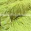 long hair green plush fabric for mattress