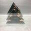 Triangle cheap christmas tree glass candle holder black