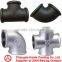 ISO SGS Malleable galvanized cast iron thread pipe fittings Manufacturer 130 Tee
