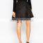 Asymmetrical lady appliqued floral skirts designs dress summer apparel suppliers