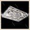 Hotel project fancy crystal ceiling lamp flush mount, led flush mount chandelier lighting factory price