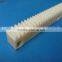 Guangzhou factory cnc machined plastic nylon6 gear rack for sliding gate nylon gear rack and pinion