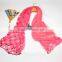 latest design colorful shred knitting scarf for girls