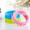 Silicone Mosquito Repellent Bracelet non-toxic baby with 3 drive mosquito piece100% essential oil citronella