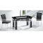 2015 Top round tempered glass chrome coffee table legs