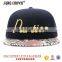Fashion king cheap flat brim snapback 3d embroidery hats