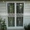 Safety Residential Iron Steel Entry Doors With Glass Insert Exterior